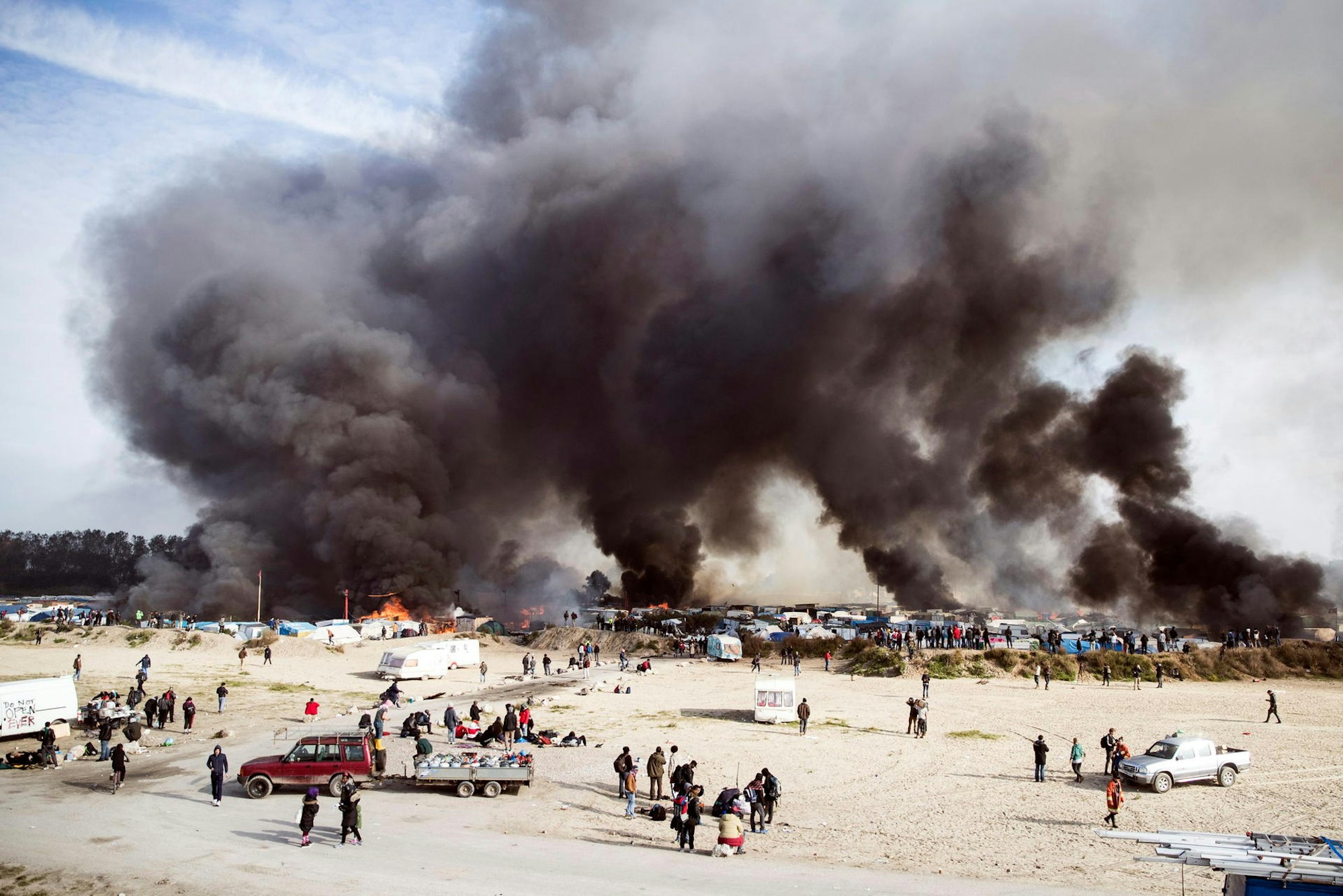 Räumung Flüchtlingslager Calais 2016_dpa