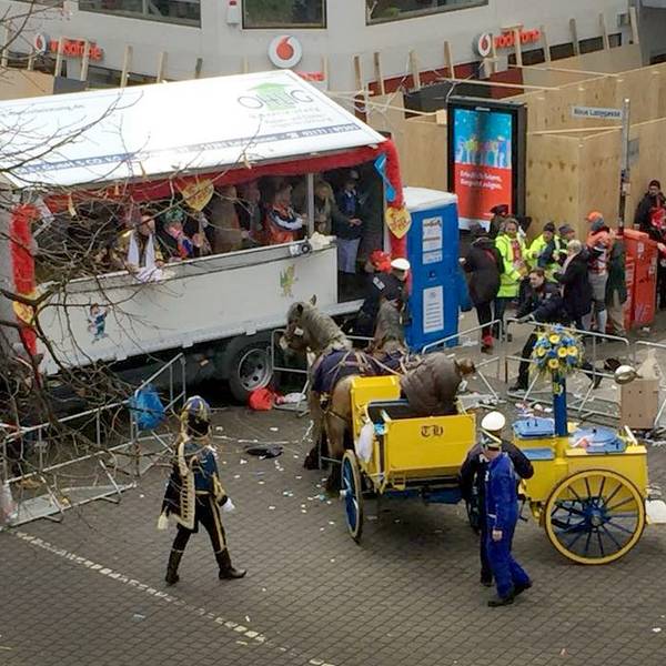 Unfall Pferde Rosenmontag 1 dpa