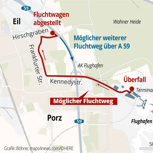 Überfall möglicher Fluchtweg Grafik 2