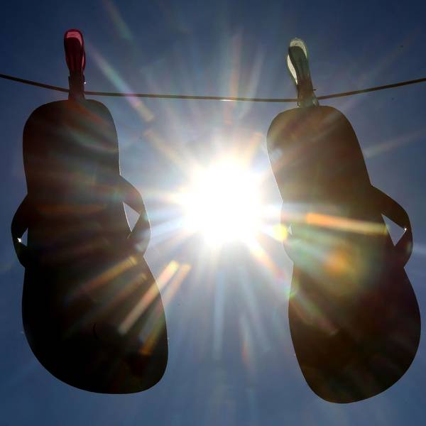 Flip Flops an der Leine