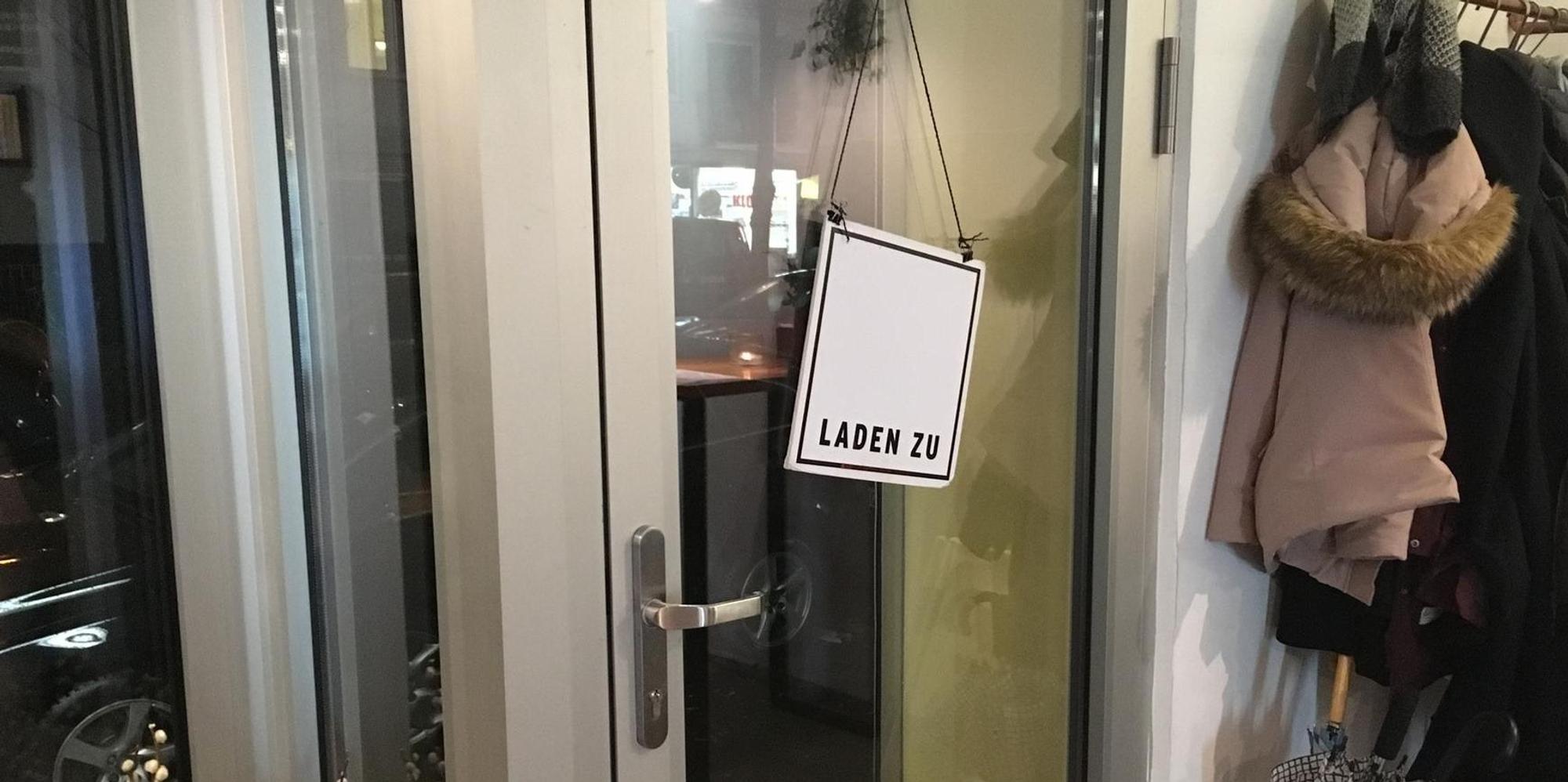 laden ein laden zu schild