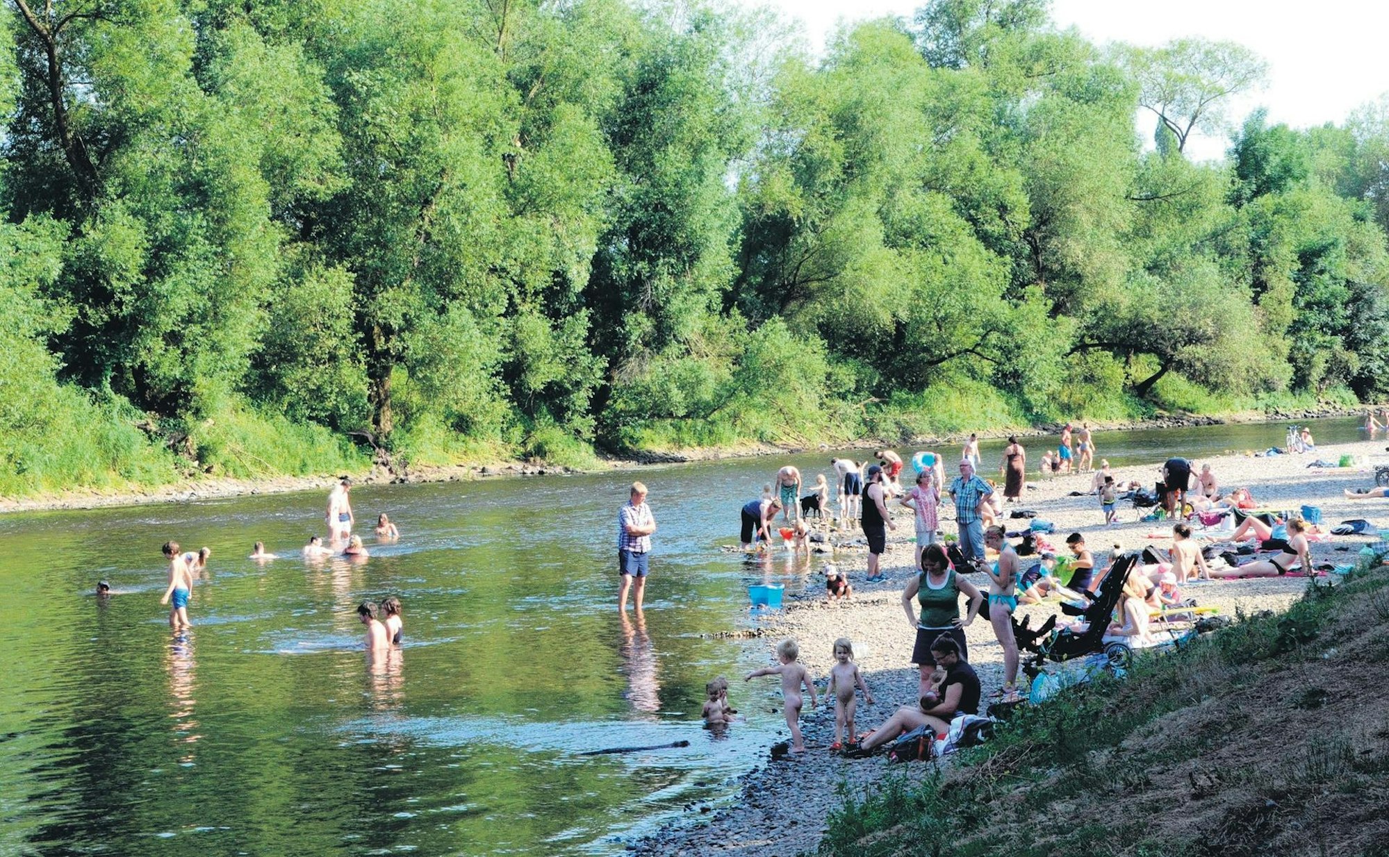 STRAND SERIE Siegfaehre Strand baden