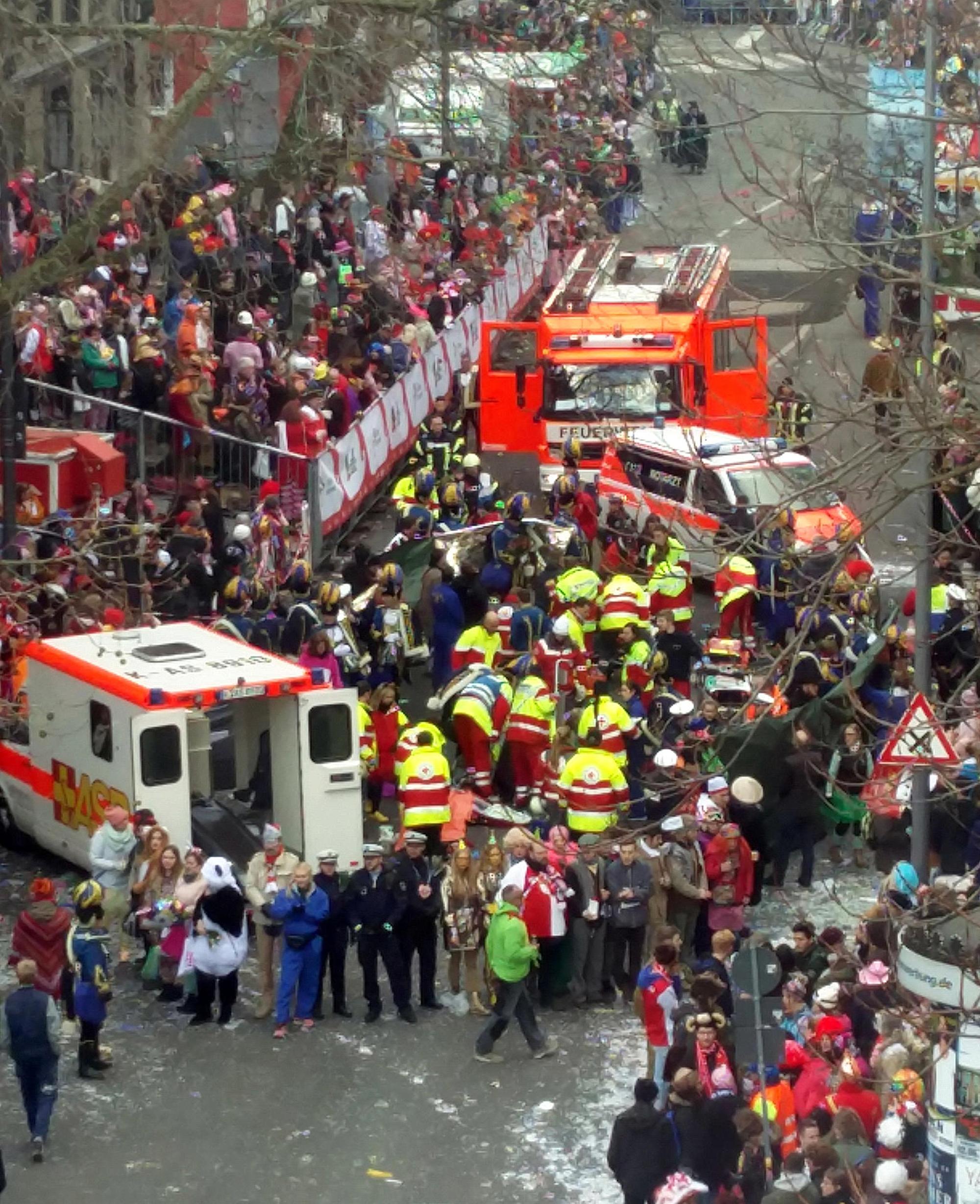 Unfall Pferde Rosenmontag 2 dpa