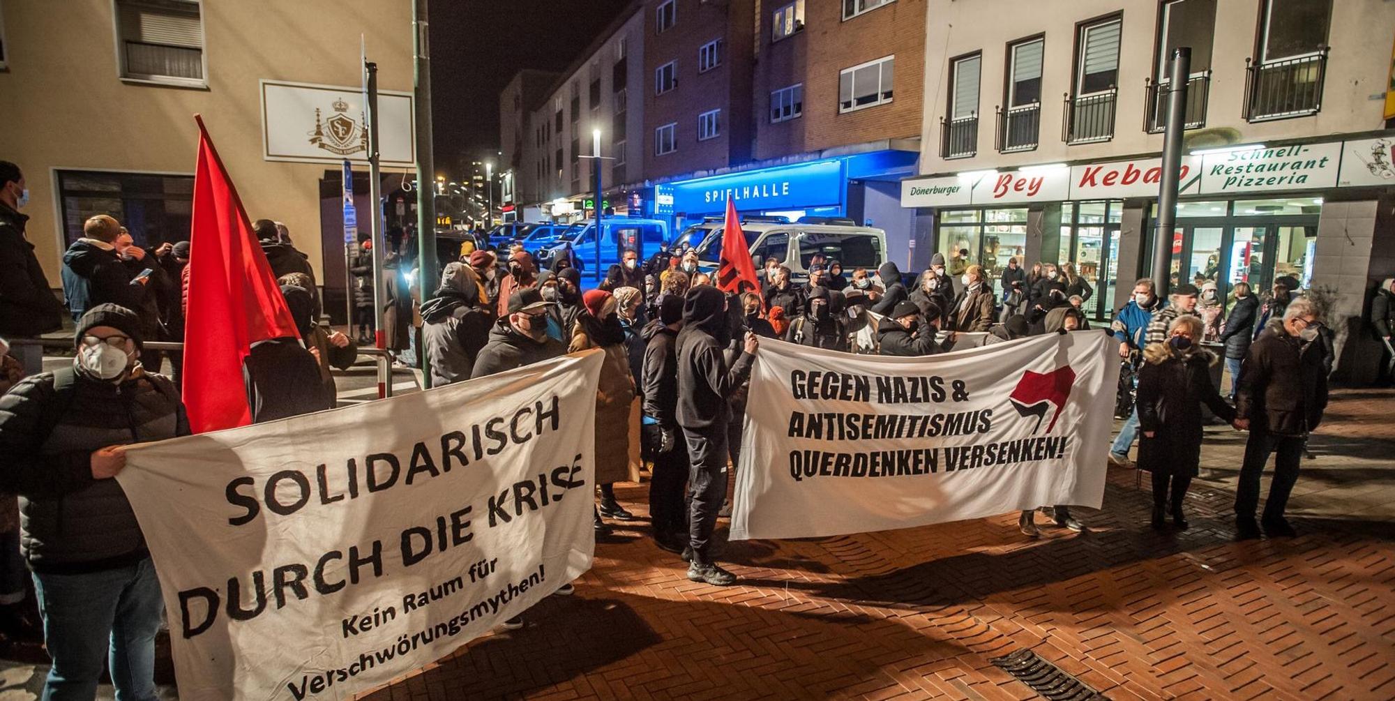Gegendemo Opladen Impfen 6.1.