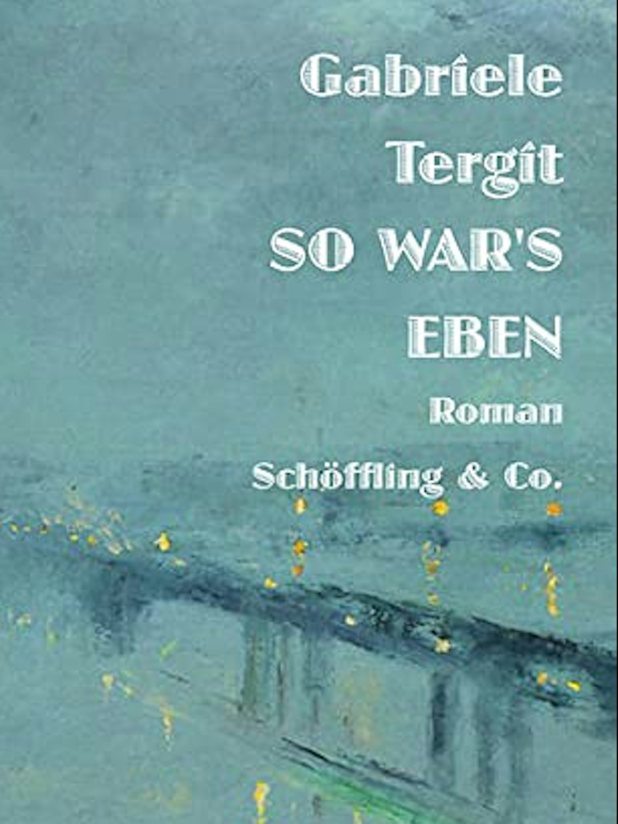 Cover So war es eben