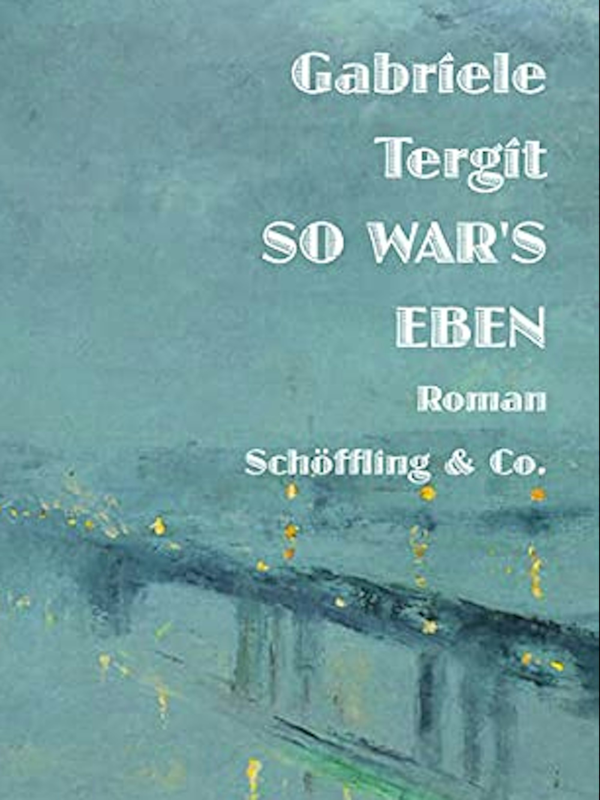 Cover So war es eben