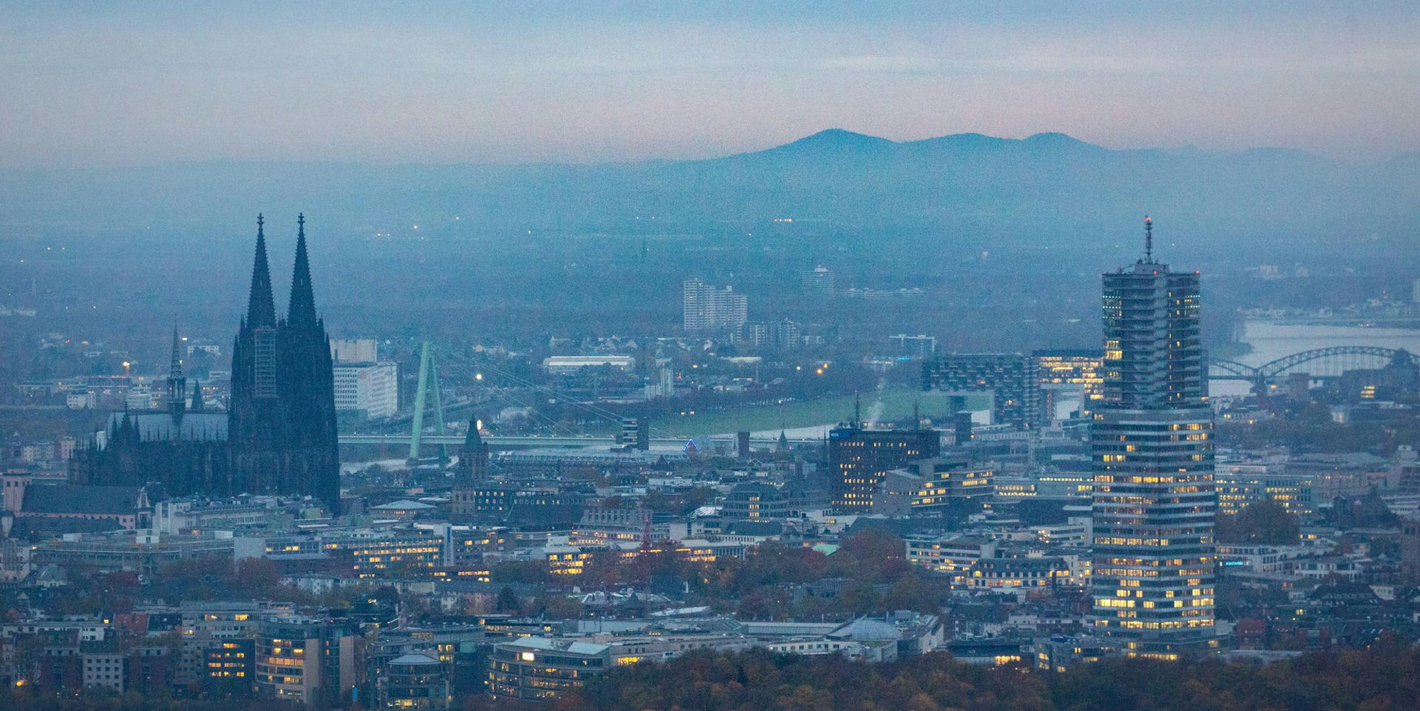 Köln Dom Luftbild