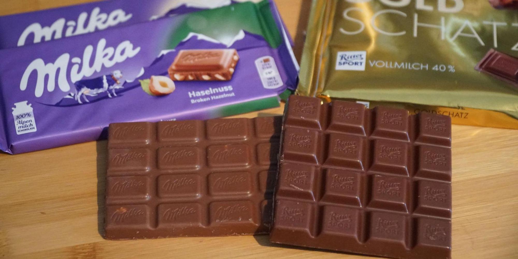Milka und Rittersport