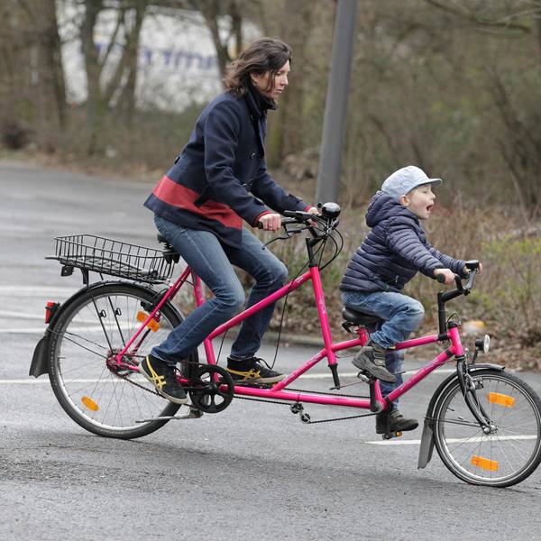 Tandemfahren mit Kind - ein Versuch 8.4.16