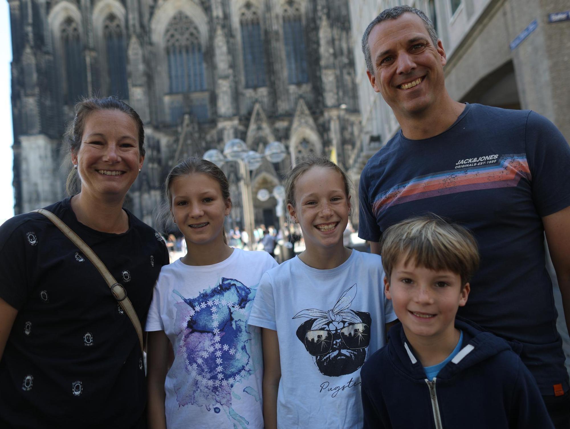 Touristen Australier quer