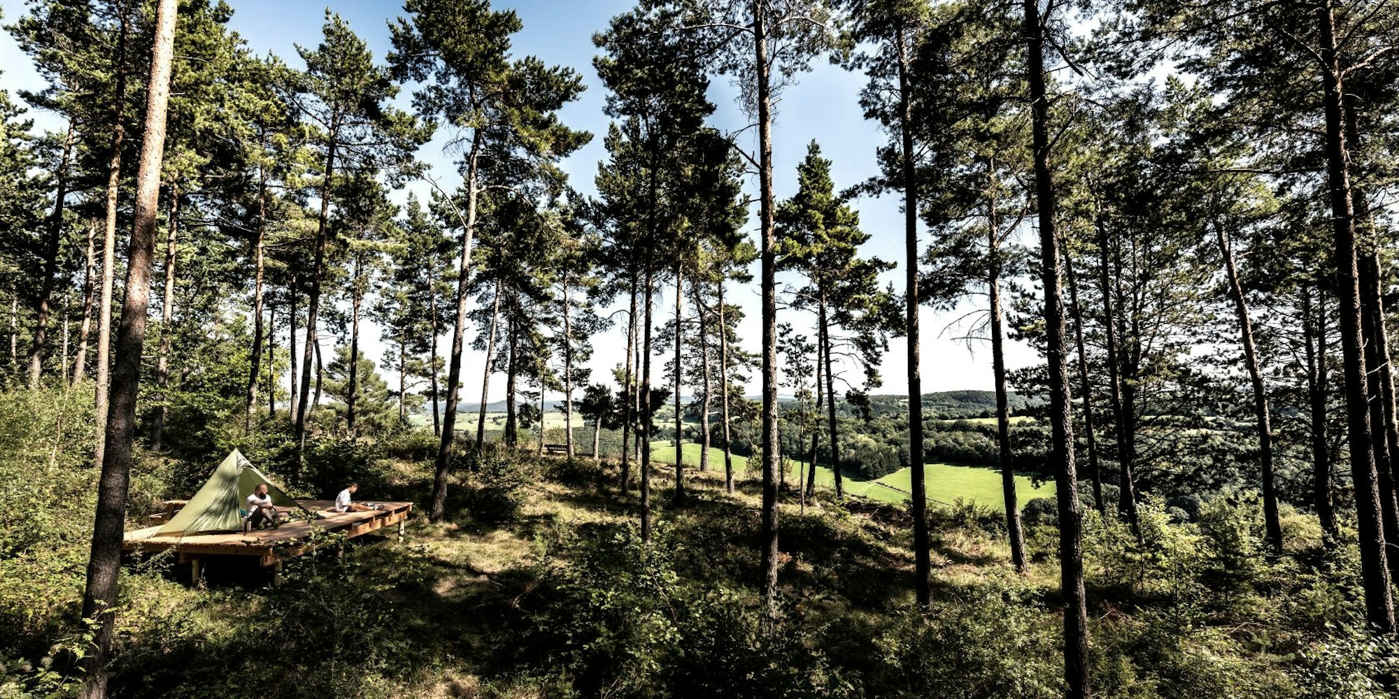 Naturübernachtung trekking eifel