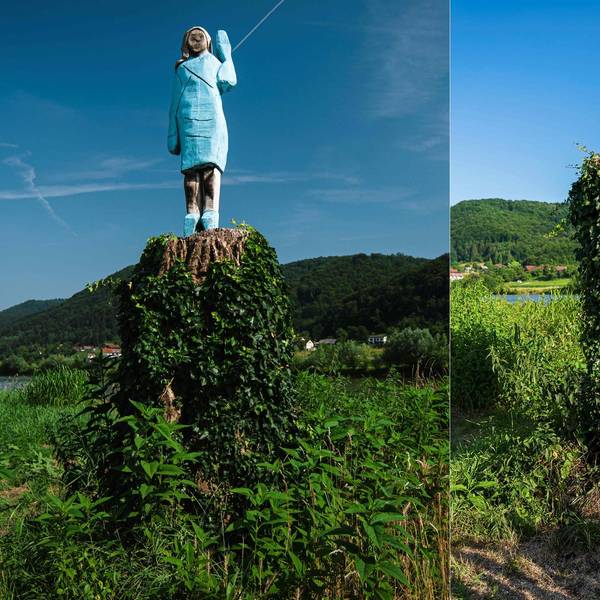 Melania Statue afp