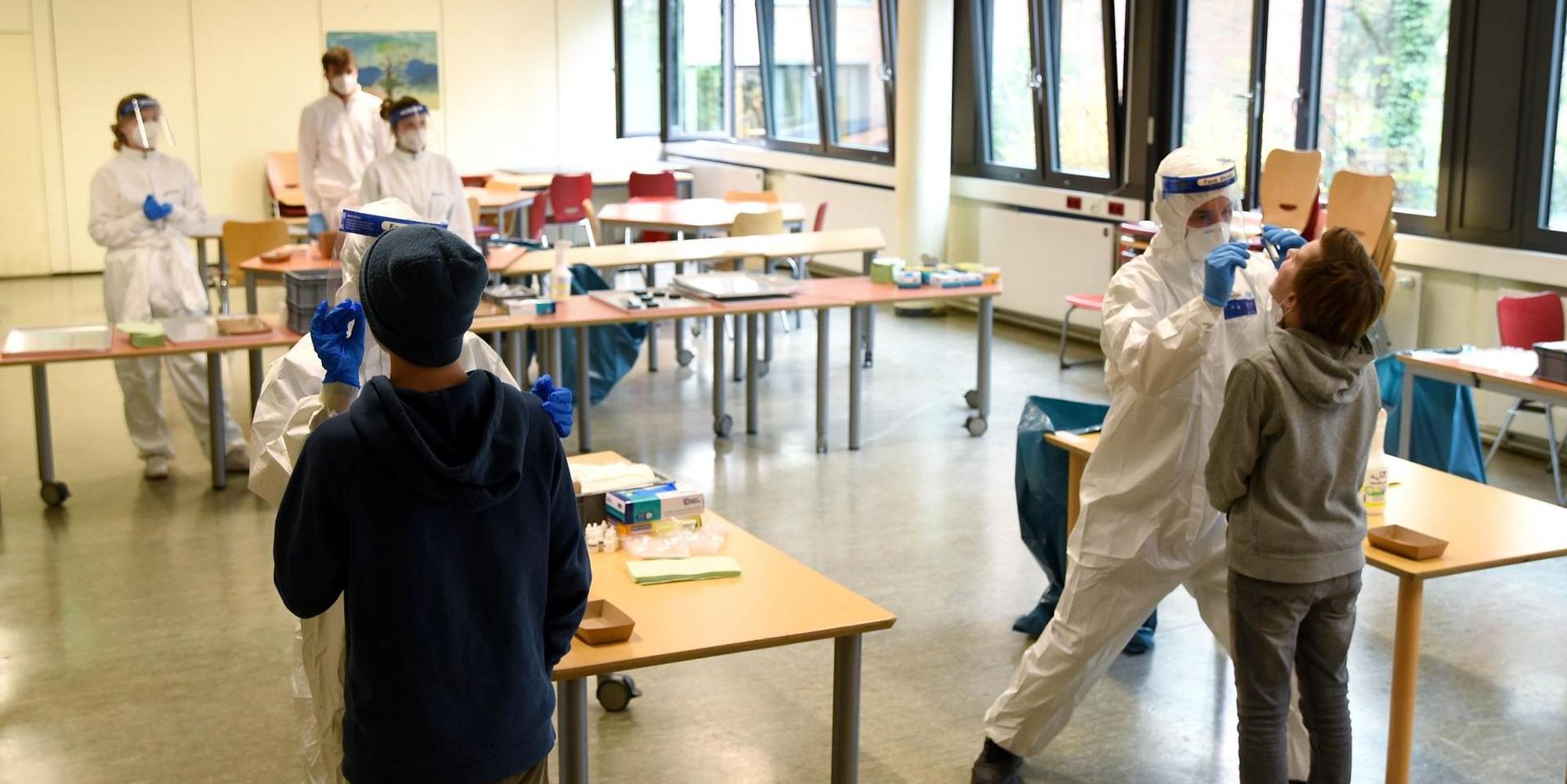 Schüler Köln Coronatest