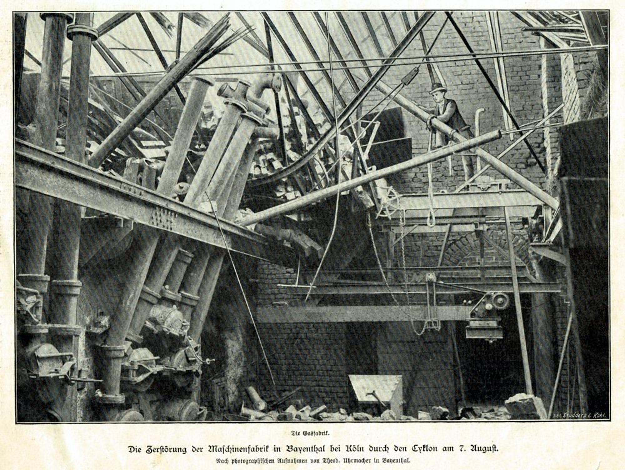 tornado köln maschinenfabrik bayenthal postkarte