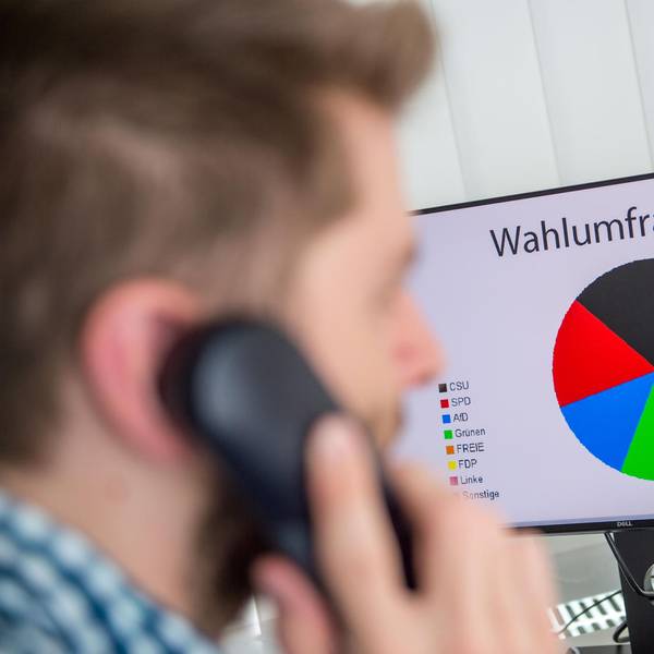 Wahl Umfrage Sonntagsfrage Symbolbild
