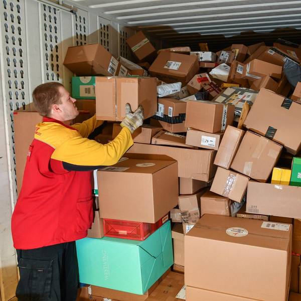 Paketdienst Weihnachten