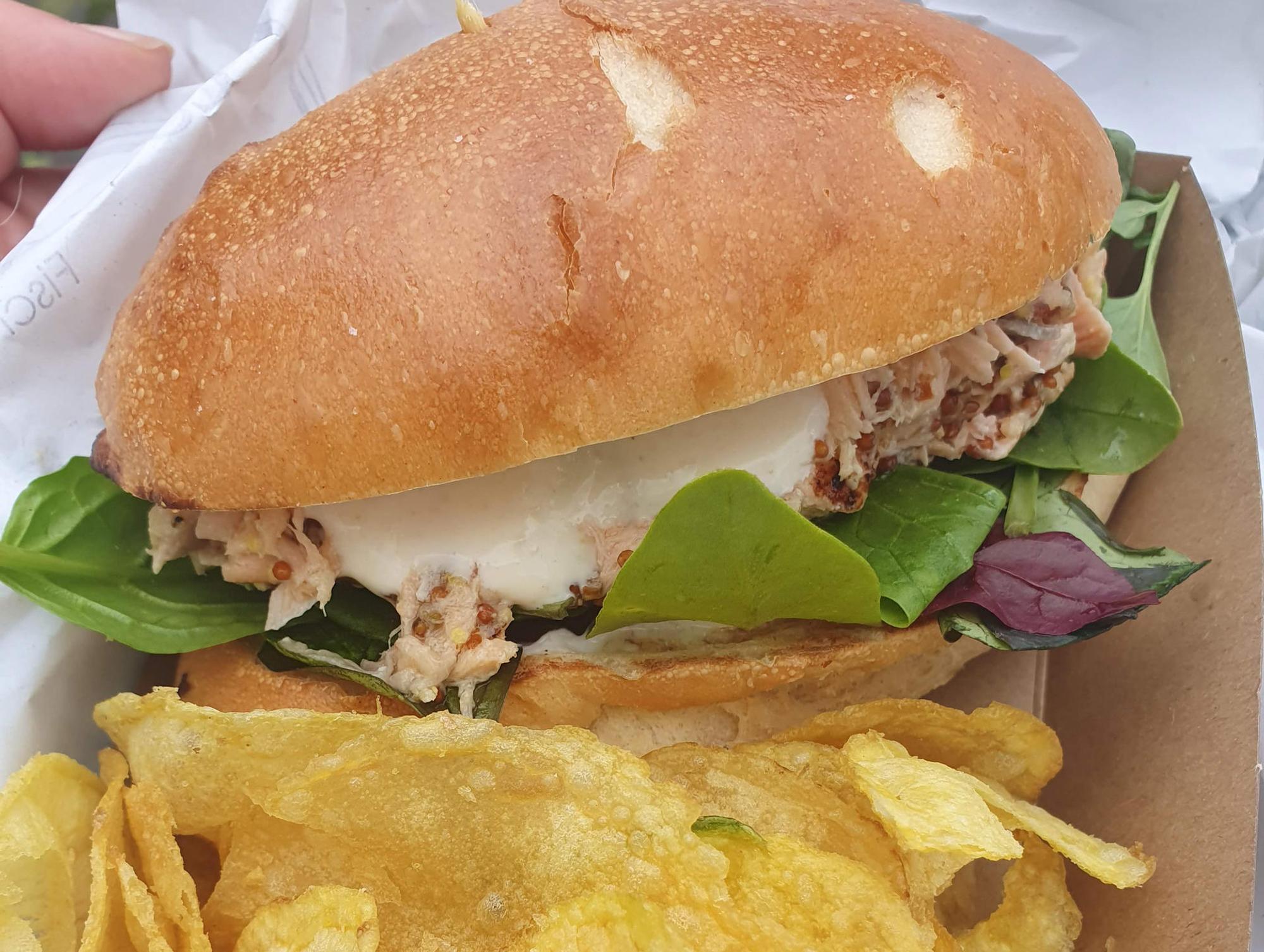 pulled lachs quer