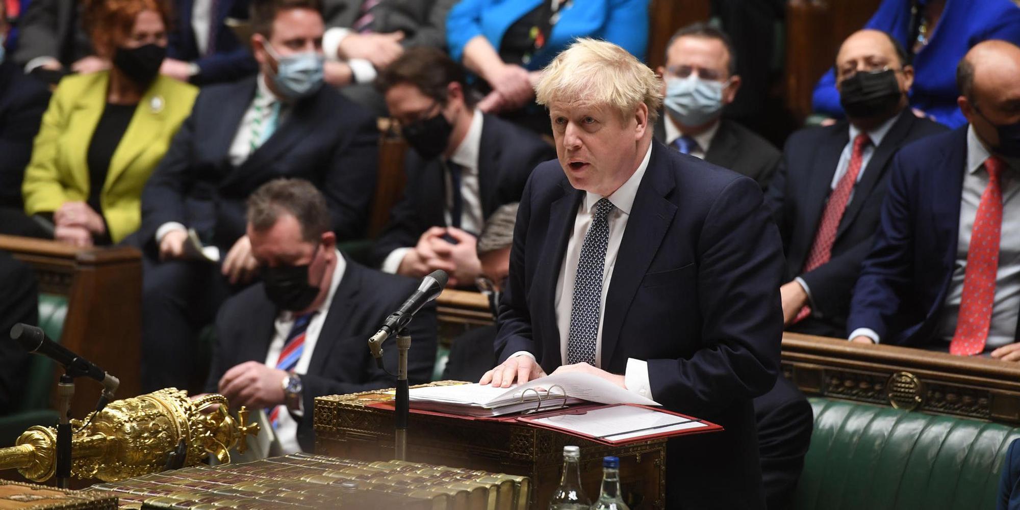 Johnson im Parlament