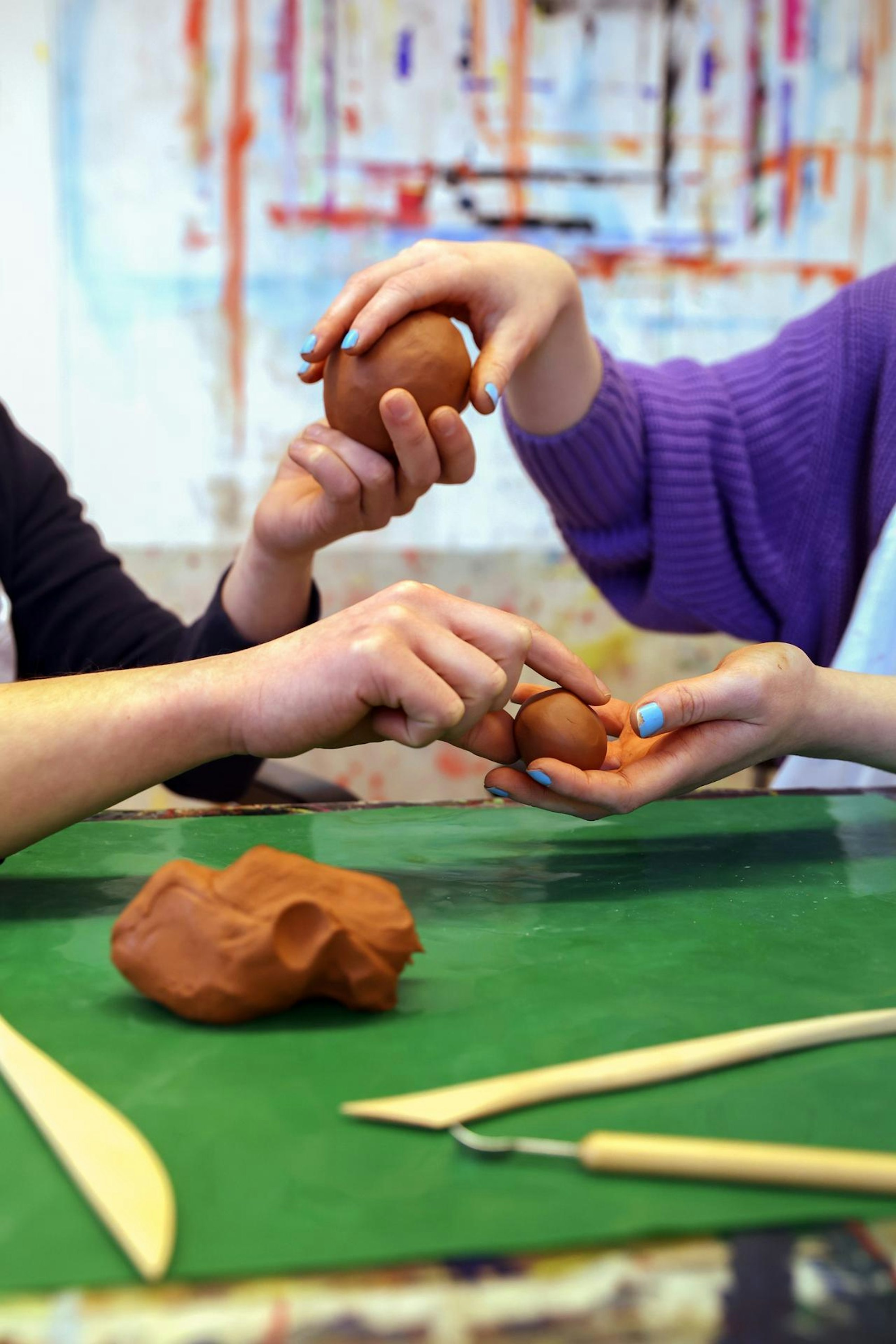 Therapie im Kunstraum der Klinik Gracht