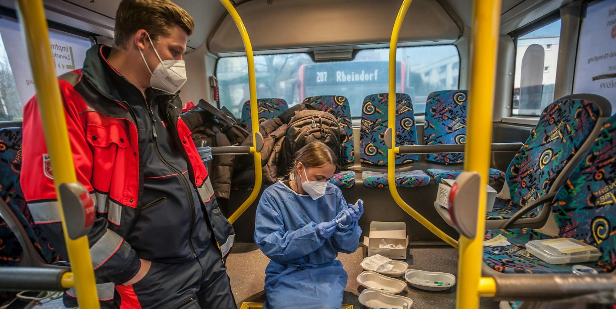 Vorbereitung Impfung Leverkusen