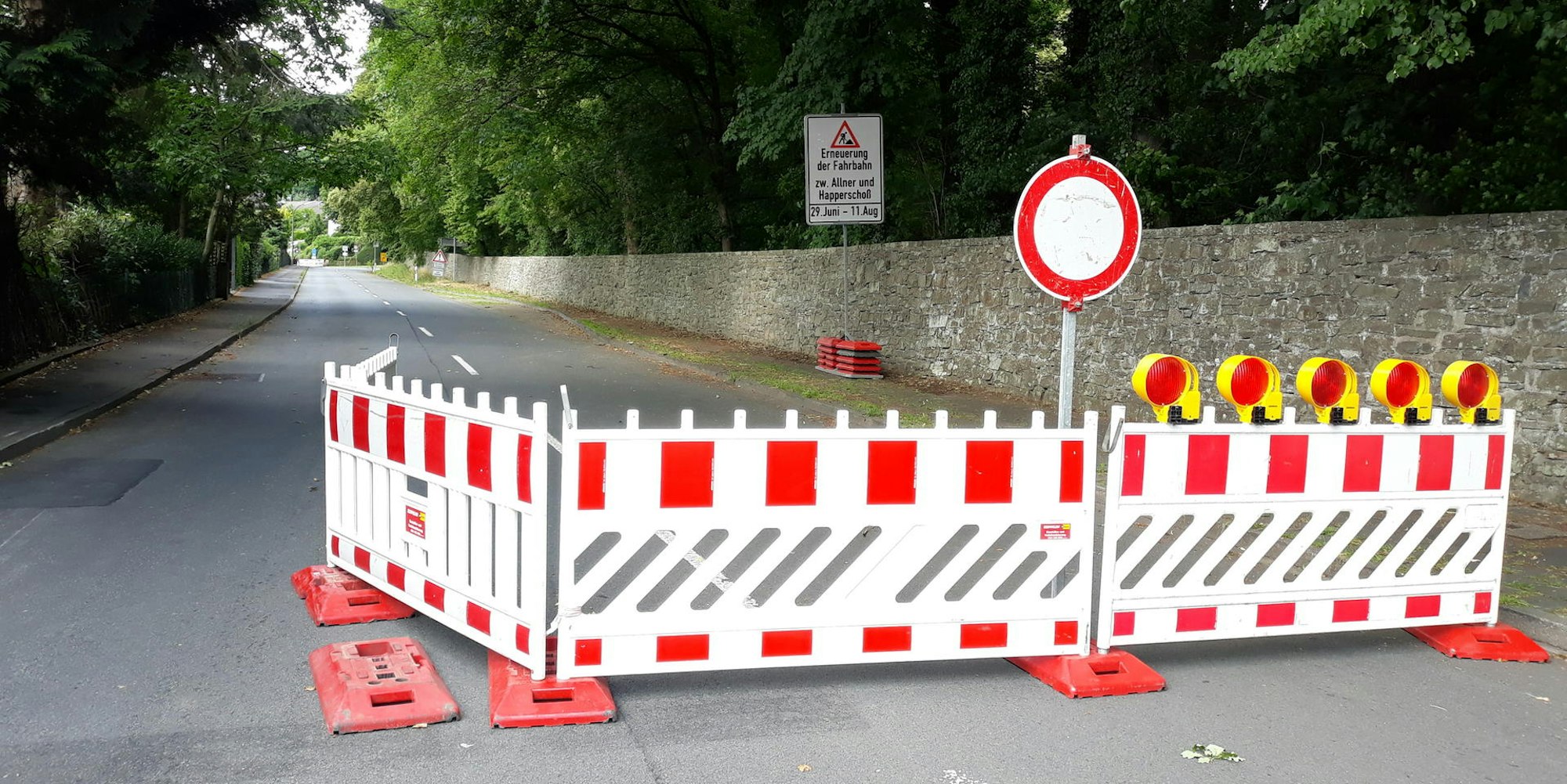 Happerschoß-Sperrung