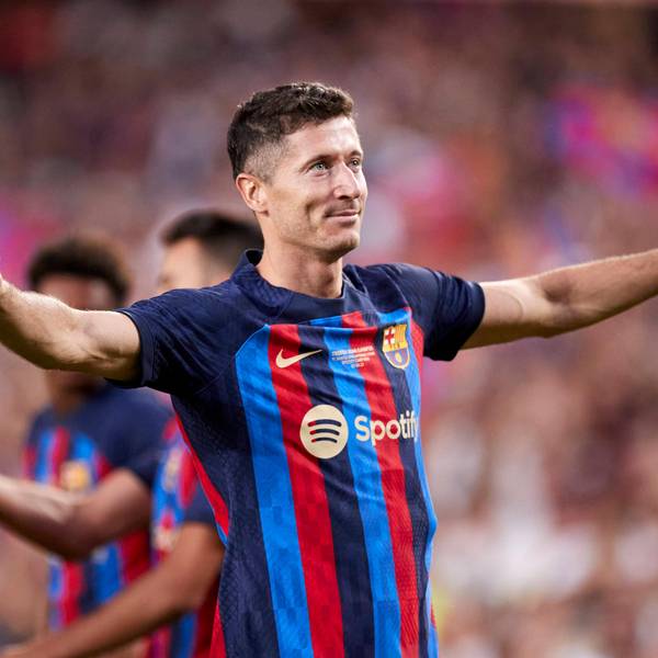 Lewandowski im Barca-Trikot