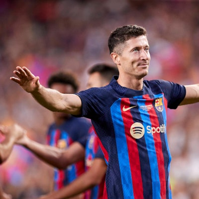 Lewandowski im Barca-Trikot