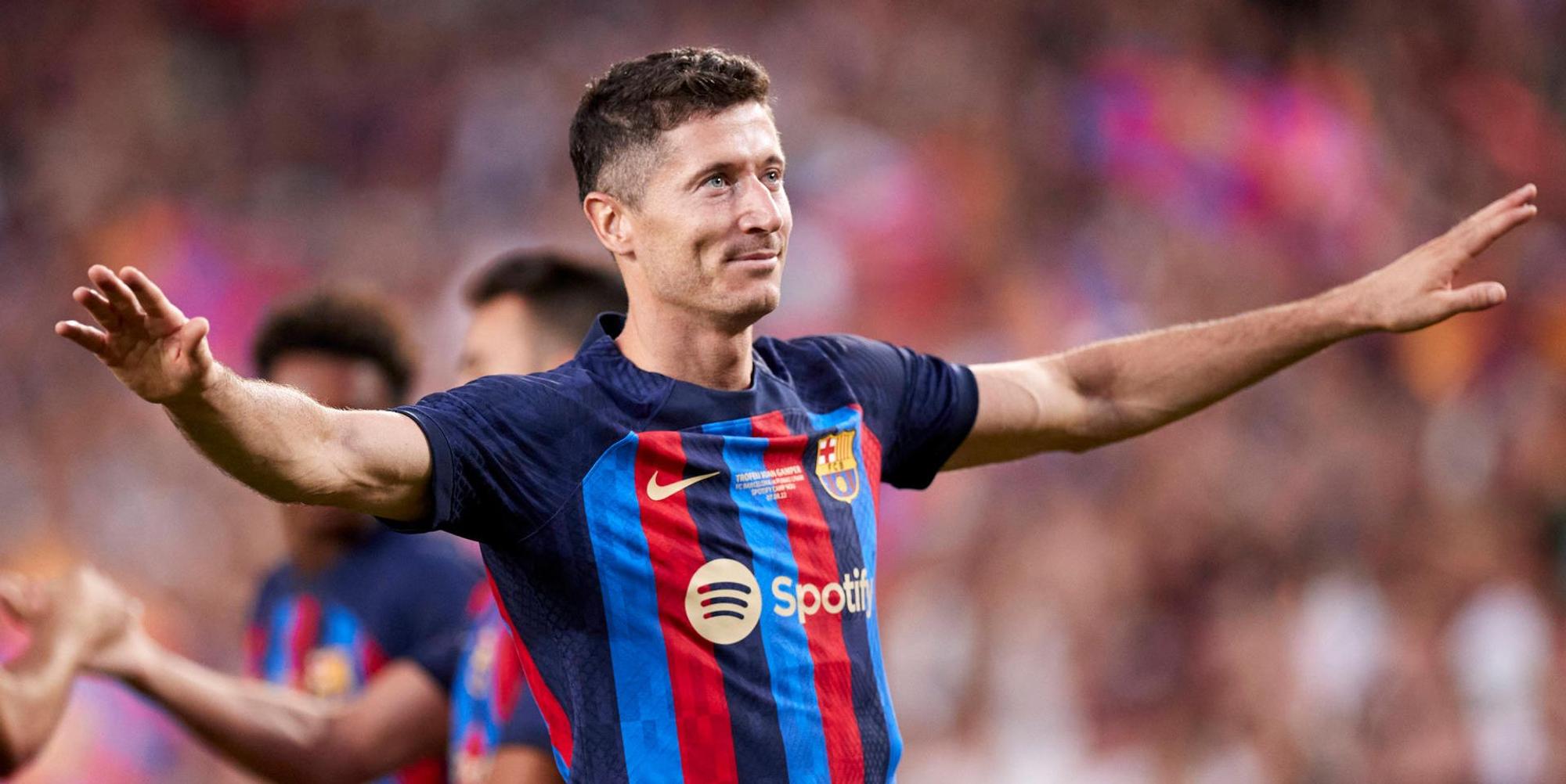 Lewandowski im Barca-Trikot