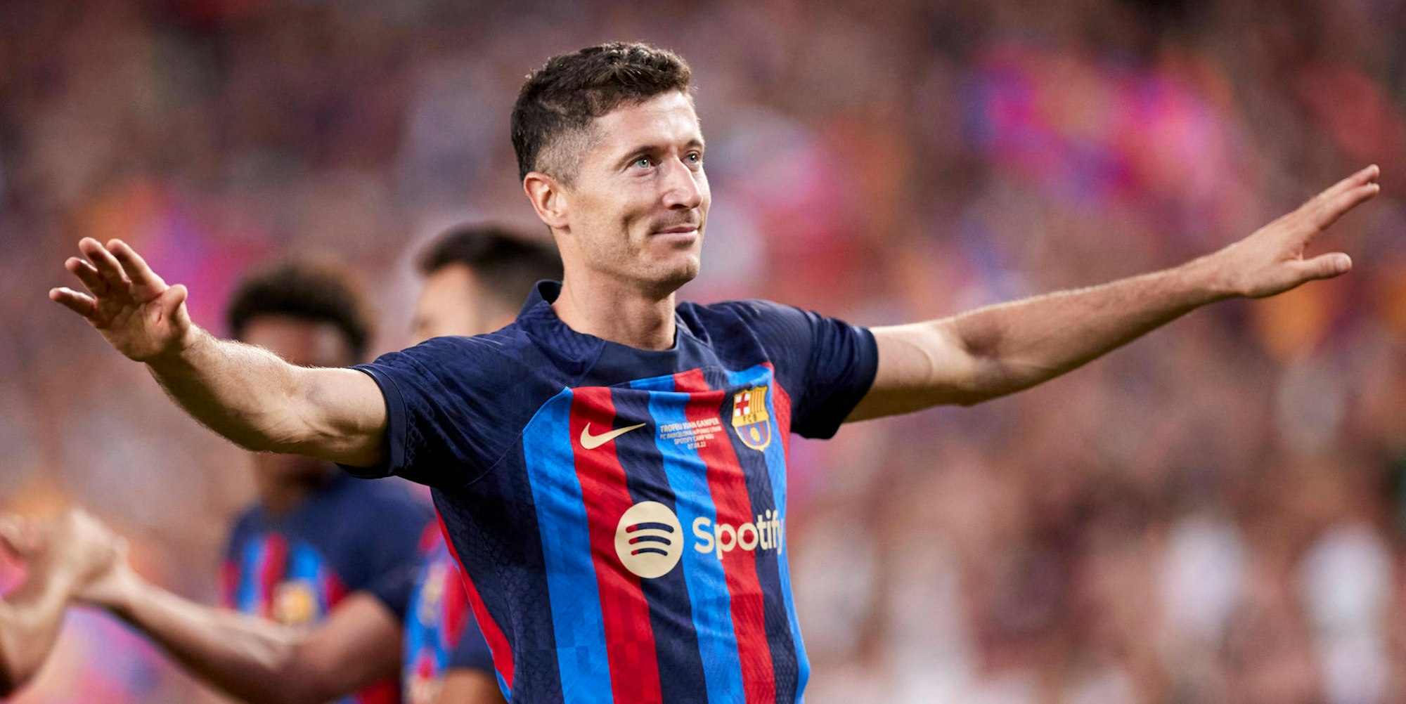Lewandowski im Barca-Trikot