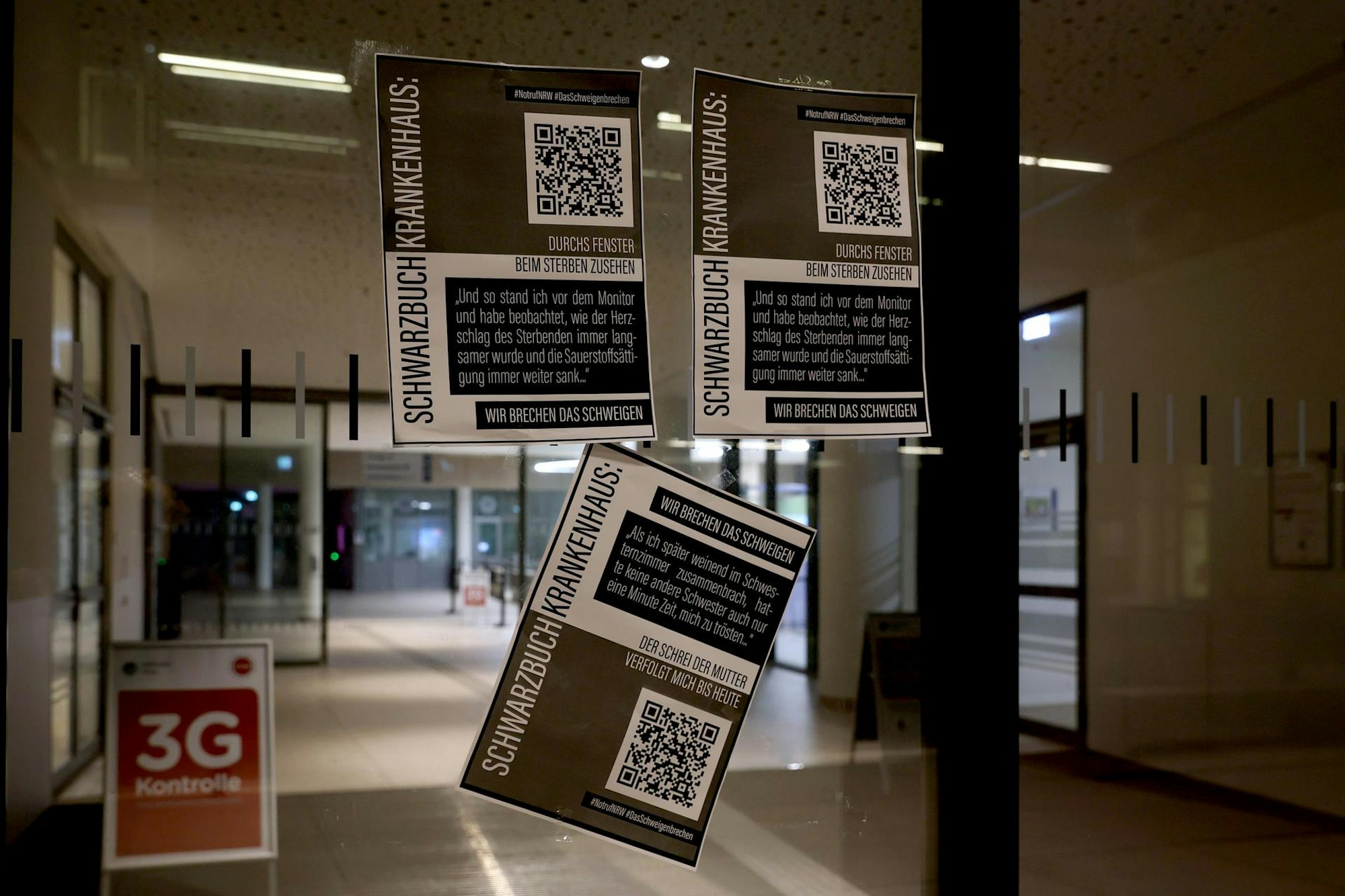 Dieselbe Nacht: Pflegende plakatieren ihre eigene Klinik mit Schockgeschichten