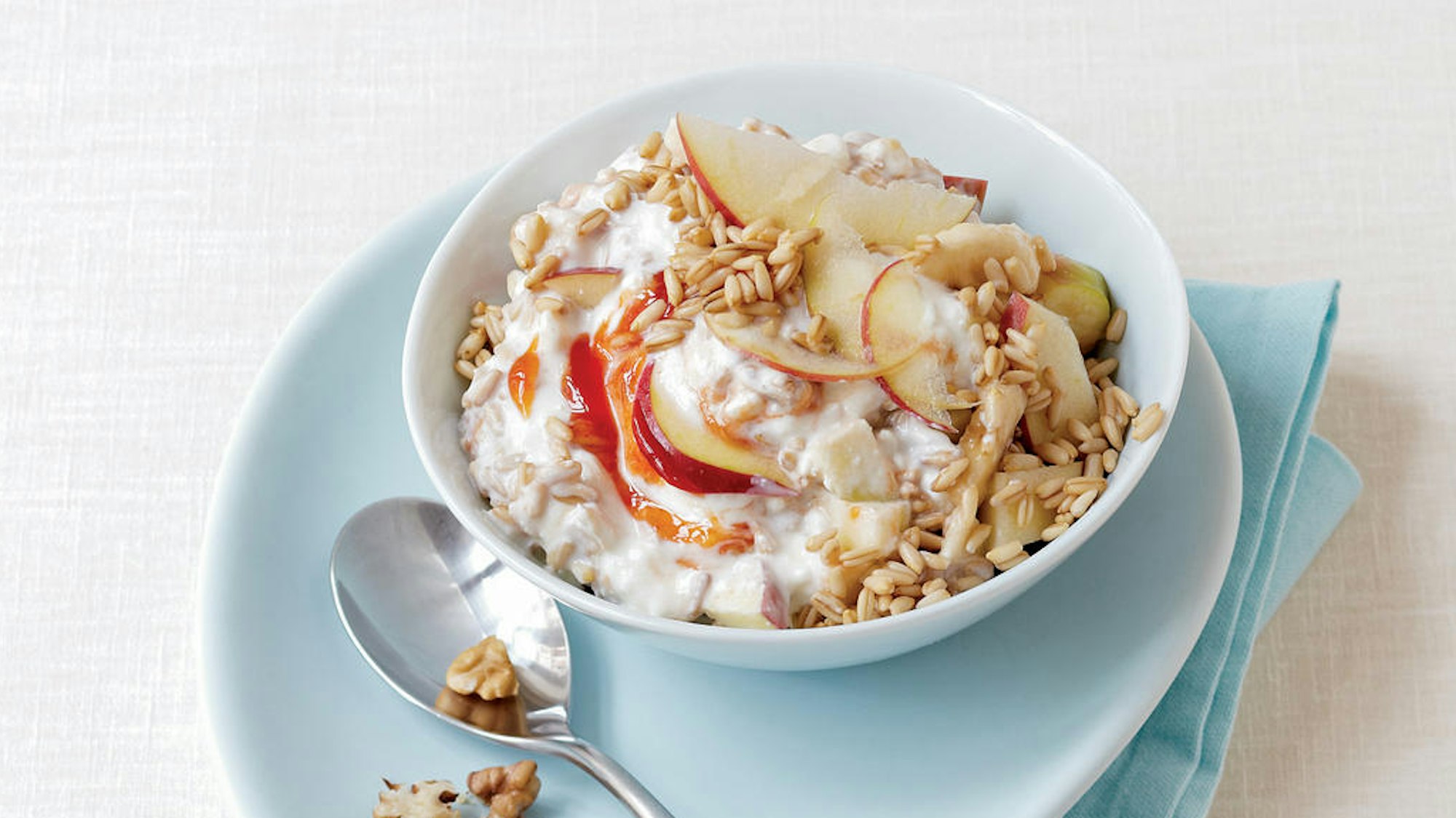 Haferschmaus mit Hüttenkäse