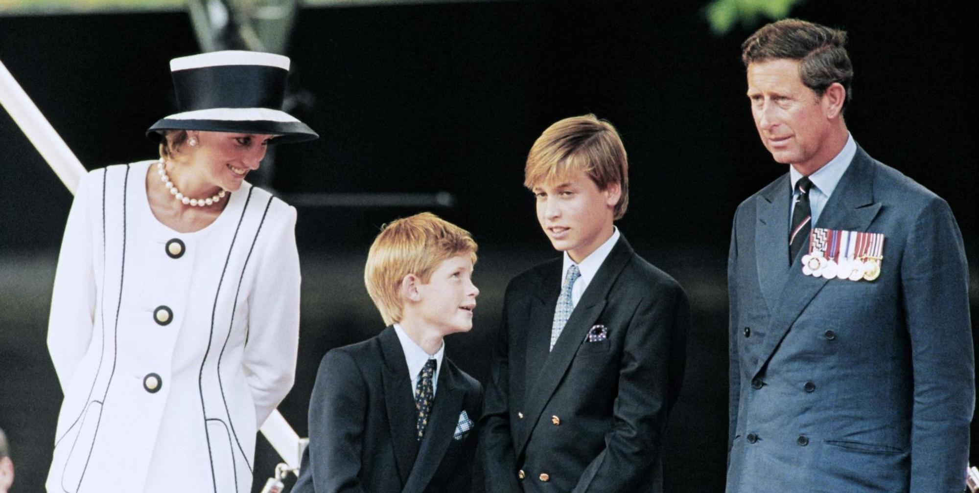 Diana mit William und Harry