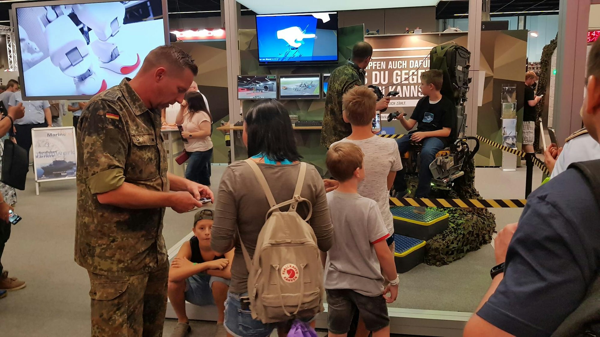 Gamescom auf der Bundeswehr