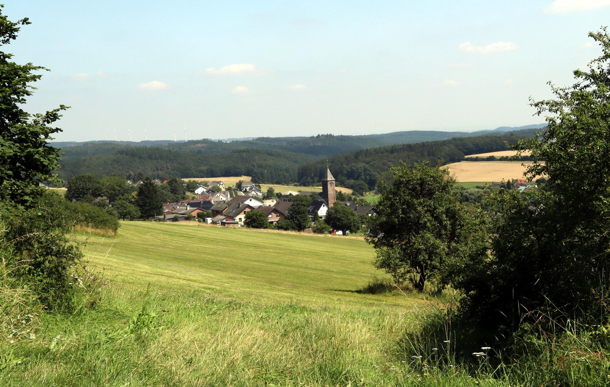 Wanderung Boos Blick auf Boos