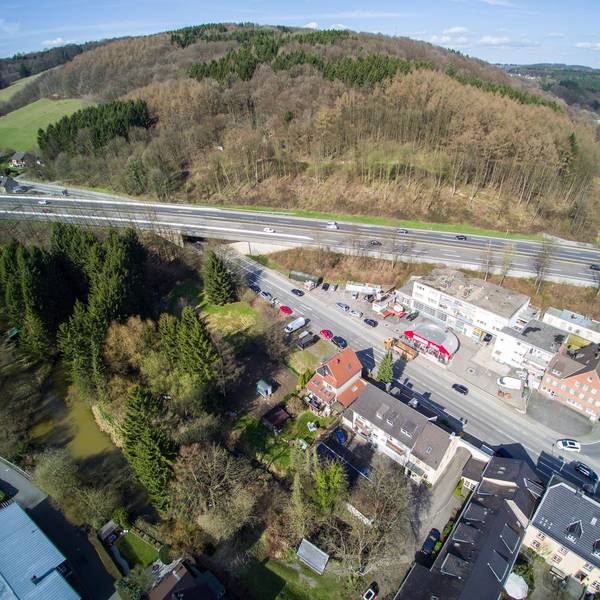 Autobahn 4 Untereschbach Brücke Luftbild