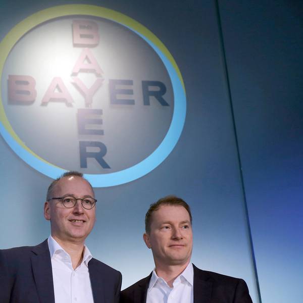 Bayer-Vorstände Baumann Nickl