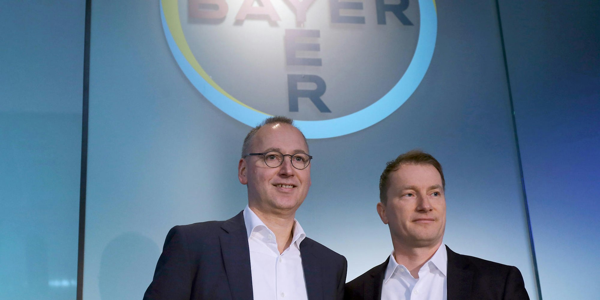 Bayer-Vorstände Baumann Nickl