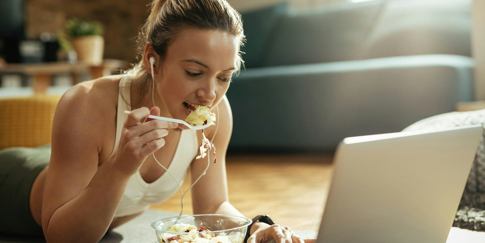 Essen vor dem Sport Symbolbild