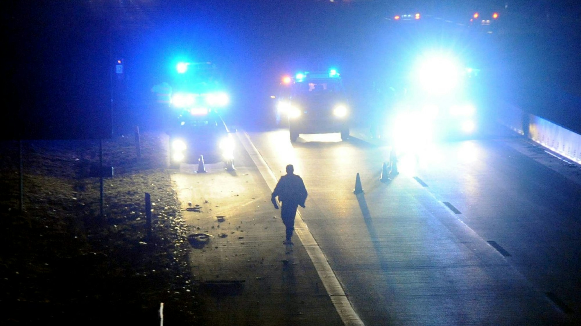Hier ein Symbolfoto von einem Einsatz auf einer Autobahn.