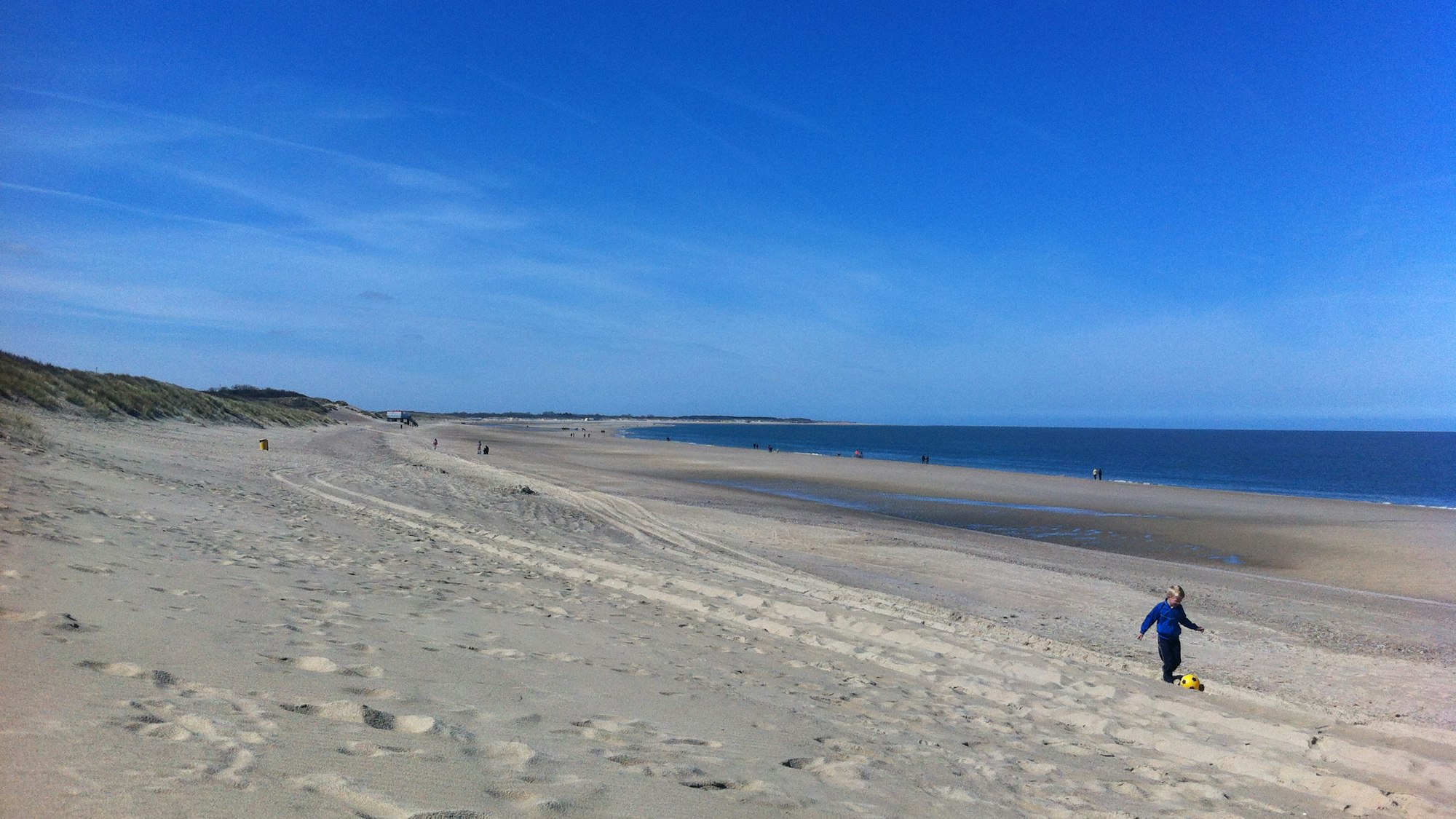 Strandspaziergänge an der Nordsee mit viel Platz.