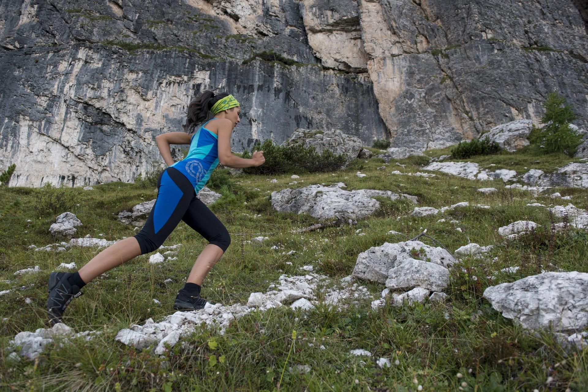 Läuferin Natur Track Marathon Ultra Symbol imago