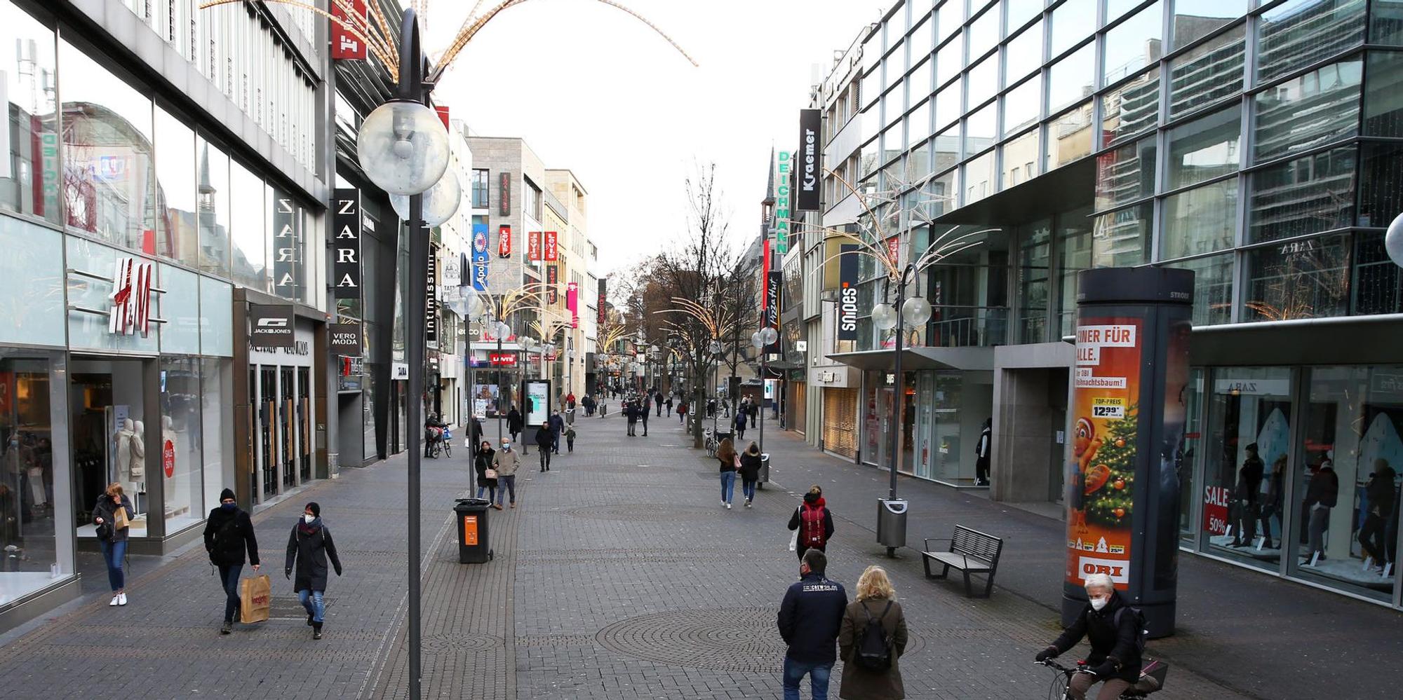 Die Schildergasse im Lockdown