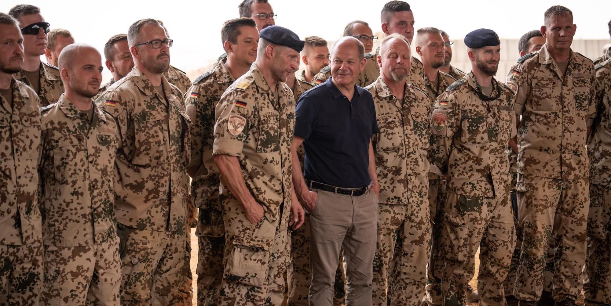 Scholz Bundeswehr am 32.5.