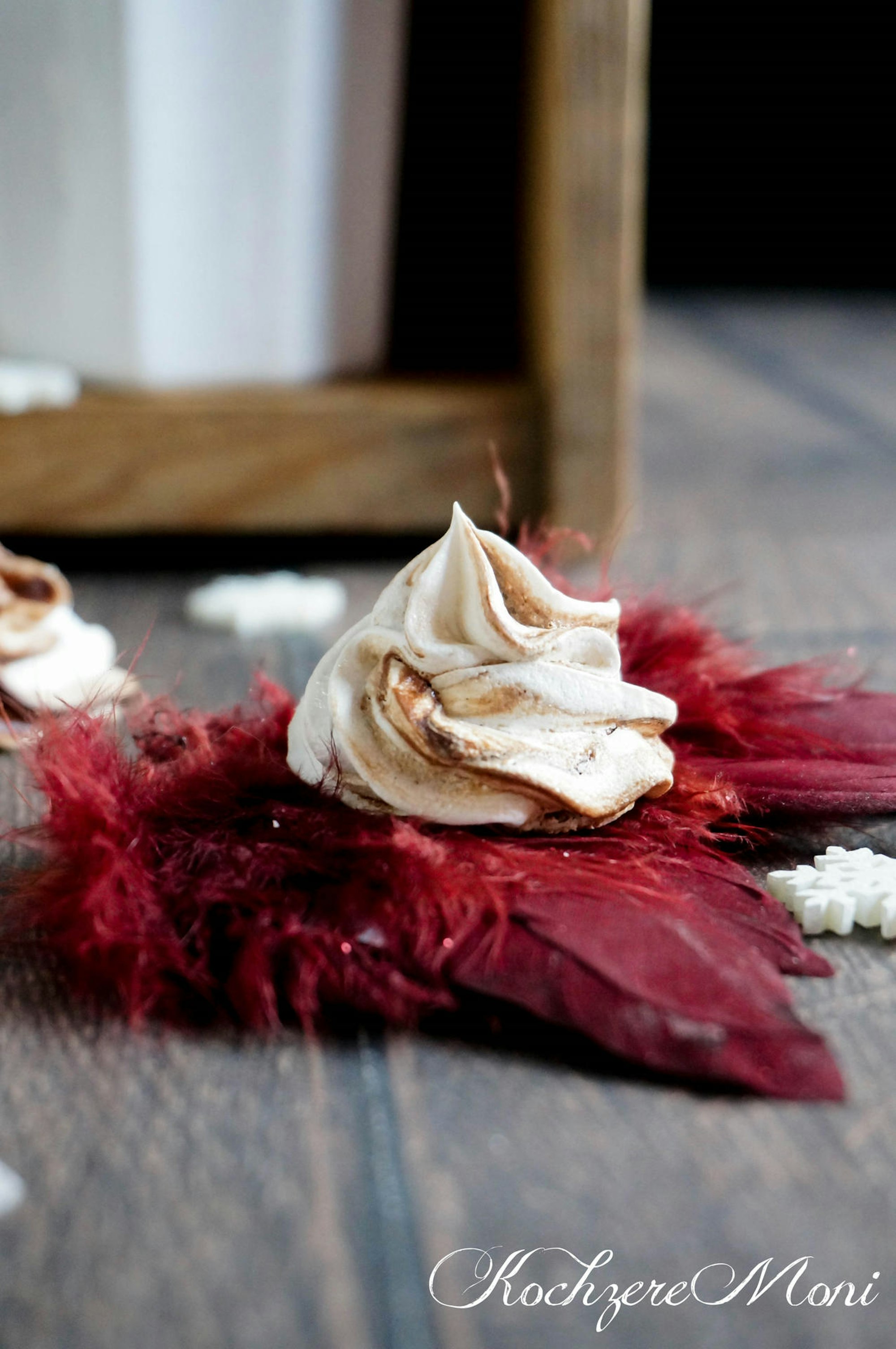 Schoko Choco Swirl Meringues Baiser Gewürze Amarena Milk V