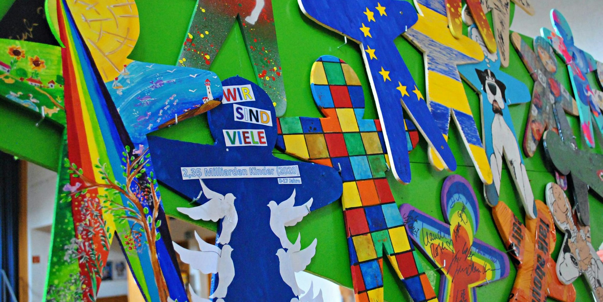 Kunstaktion für Kinderrechte