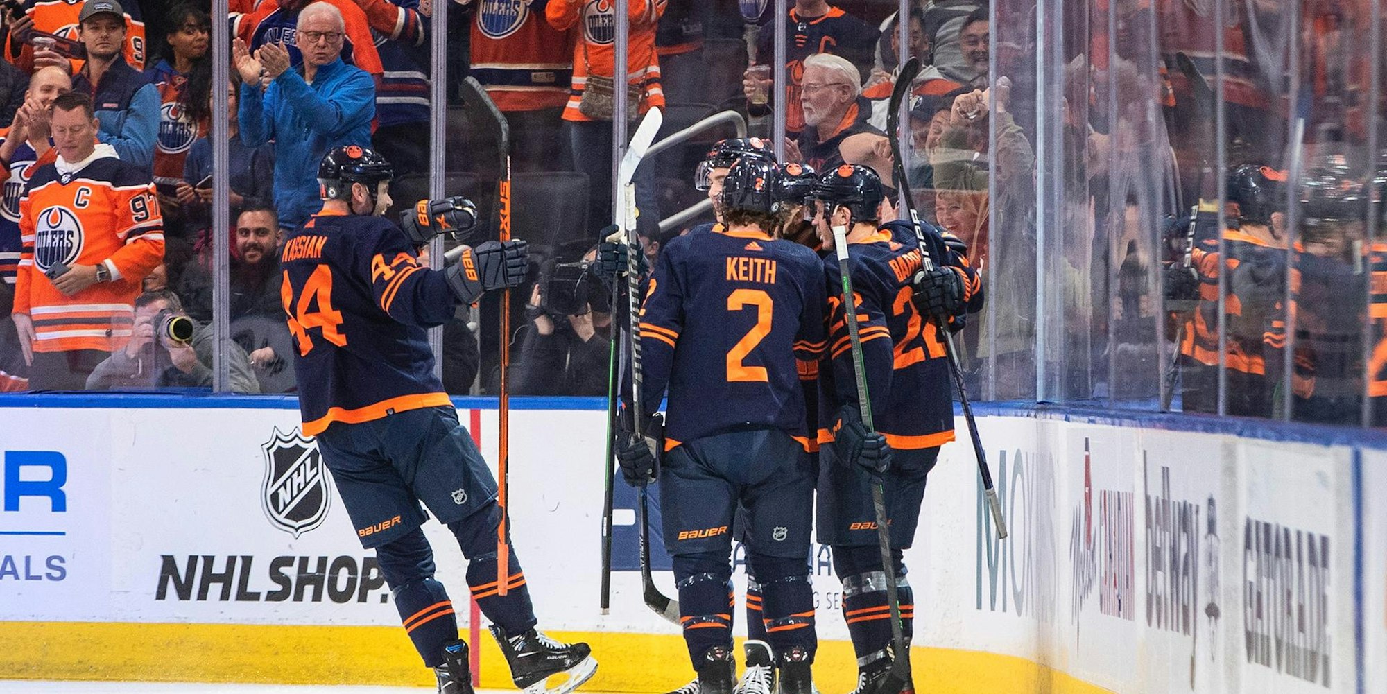 Jubel bei den Oilers (1)