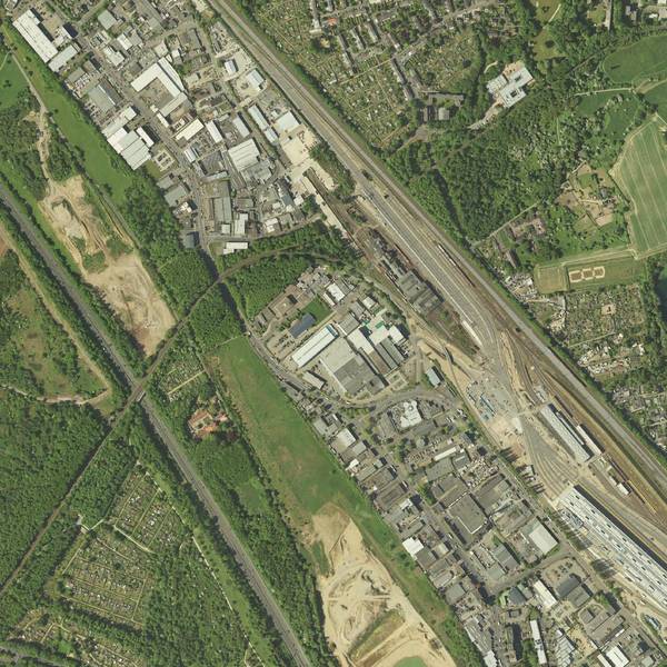 Luftbild Gewerbegebiet Longerich