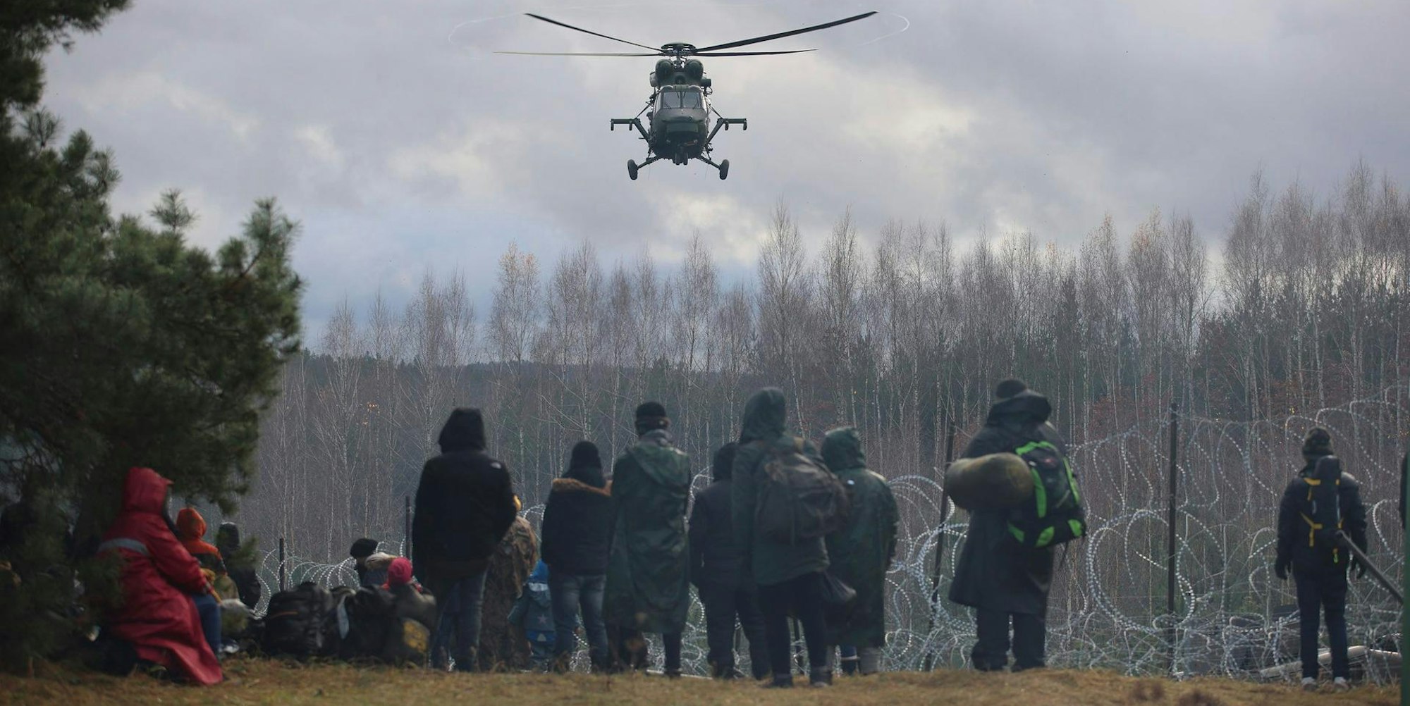 Helikopter Migranten