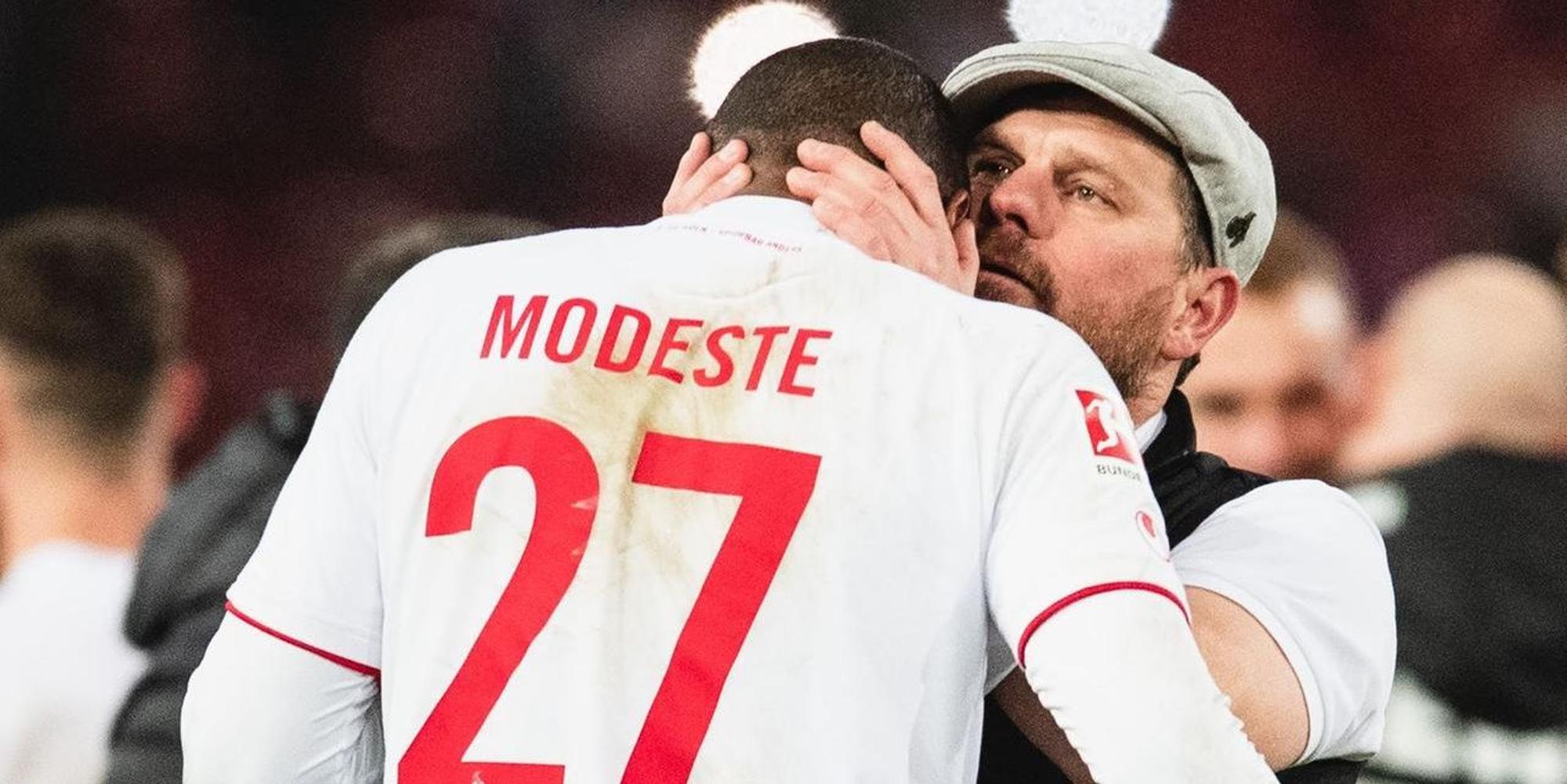 Baumgart flüstert Modeste ins Oh