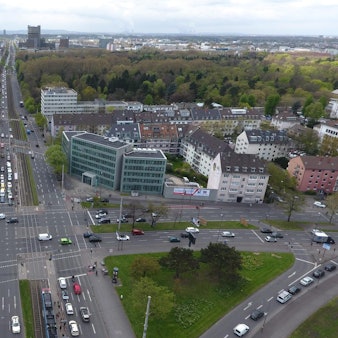 Kreuzung Luftaufnahme